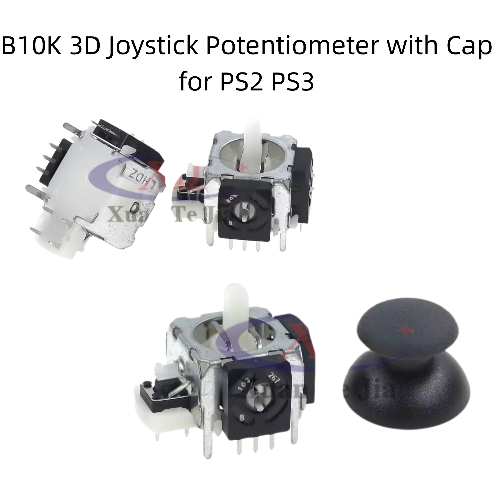 Potentiometer 10K - 10K โพเทนชิโอมิเตอร์ จอยสติ๊กสวิตช์ B10K 103 พร้อมฝาครอบ