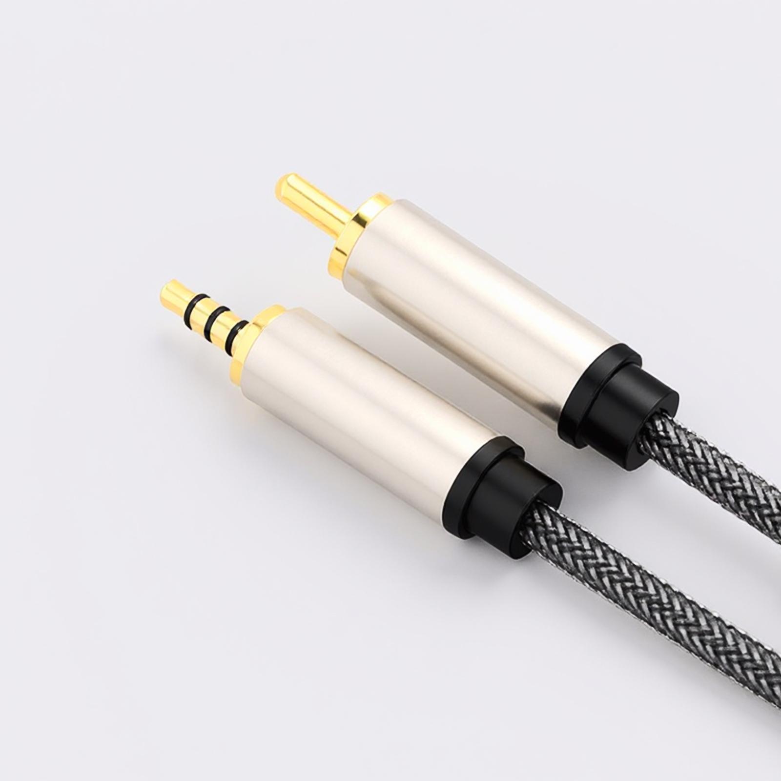 Rca Cable - สายสัญญาณเสียงแบบโคแอกเชียลดิจิทัล PVC หัว RCA ไปยังแจ็ค 3.5