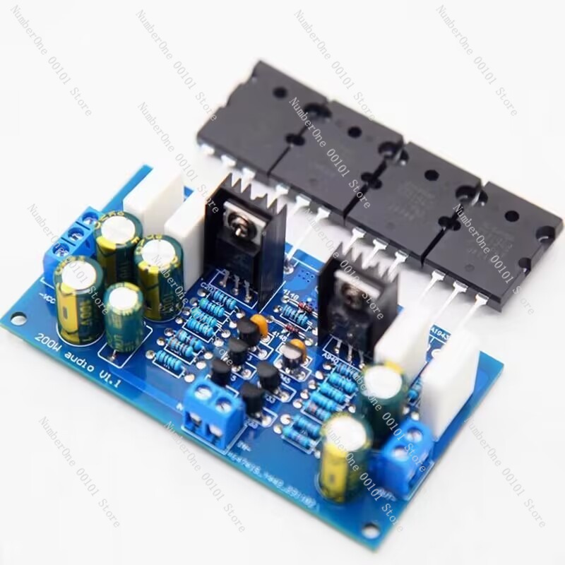 Hifi Amplifier Board - บอร์ดเพาเวอร์แอมป์โมโนไฮไฟ 200W รุ่นอัปเกรด 1943 5200 โมดูลแอมป์เสียงกำลังสูง
