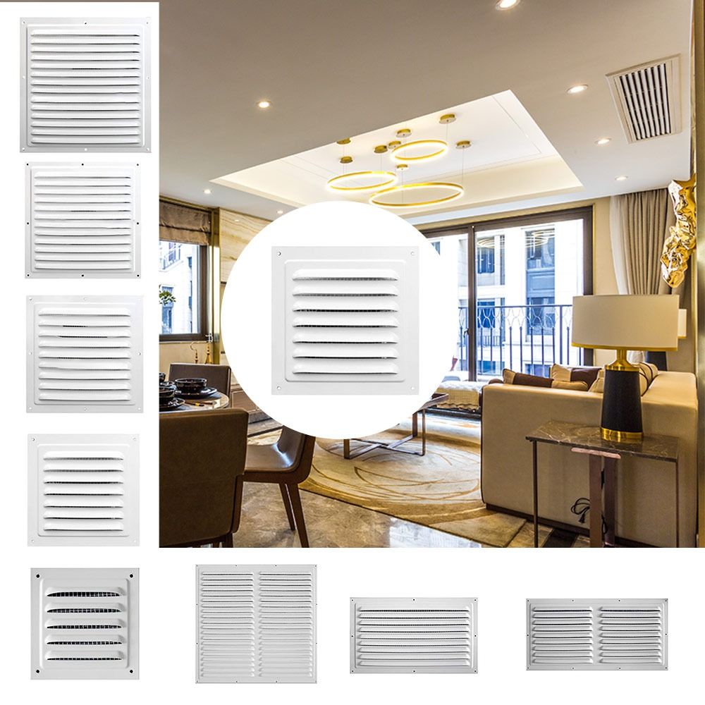 Ventilation Grille Aluminum - ตะแกรงระบายอากาศอลูมิเนียมอัลลอยด์ แผ่นช่องระบายความร้อนและความเย็น หน้าต่างช่องระบายอากาศทรงสี่เหลี่ยม ระบบระบายอากาศ ตะแกรงปิดช่องระบายอากาศ ฝาครอบระบายอากาศ
