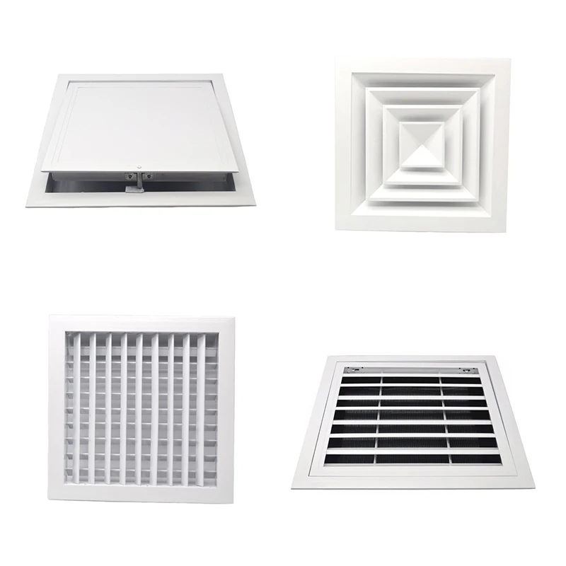 Ventilation Grille Aluminum - ตะแกรงระบายอากาศสีขาว อลูมิเนียมอัลลอยด์ ตะแกรงระบายอากาศ ช่องลมเข้า-ออก ฝาครอบช่องระบายอากาศ HVAC