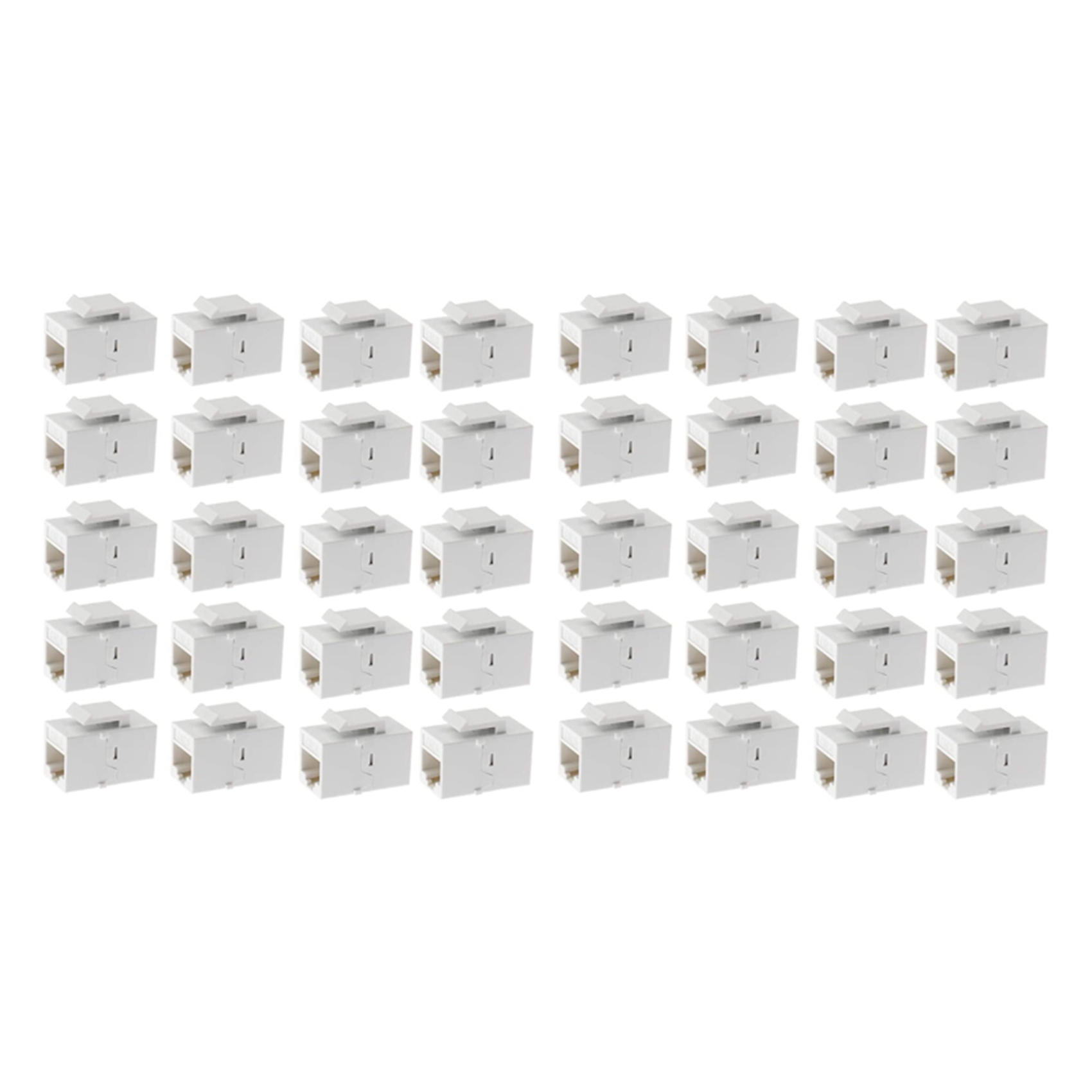 Rj45 Jack - ตัวเชื่อมต่อคีย์สโตนอีเธอร์เน็ตแบบเนื้อสัมผัสละเอียดอ่อน, ชุด 40 ชิ้น ขั้วต่อคีย์สโตน Cat6
