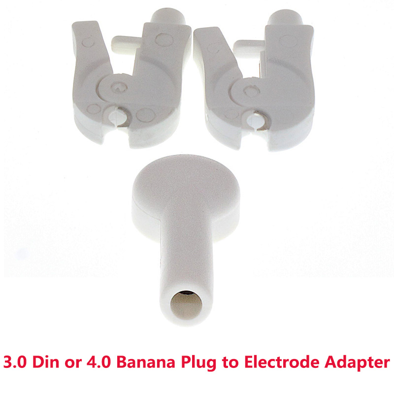 Banana Plug - ECG ekkg สายไฟตะกั่วขั้วต่อสายสแน็ปหรือคลิปเชื่อมต่ออิเล็กโทรดใช้สำหรับปลั๊กกล้วยขนาด3.0มม. 4.0มม. 5ชิ้น/ถุง