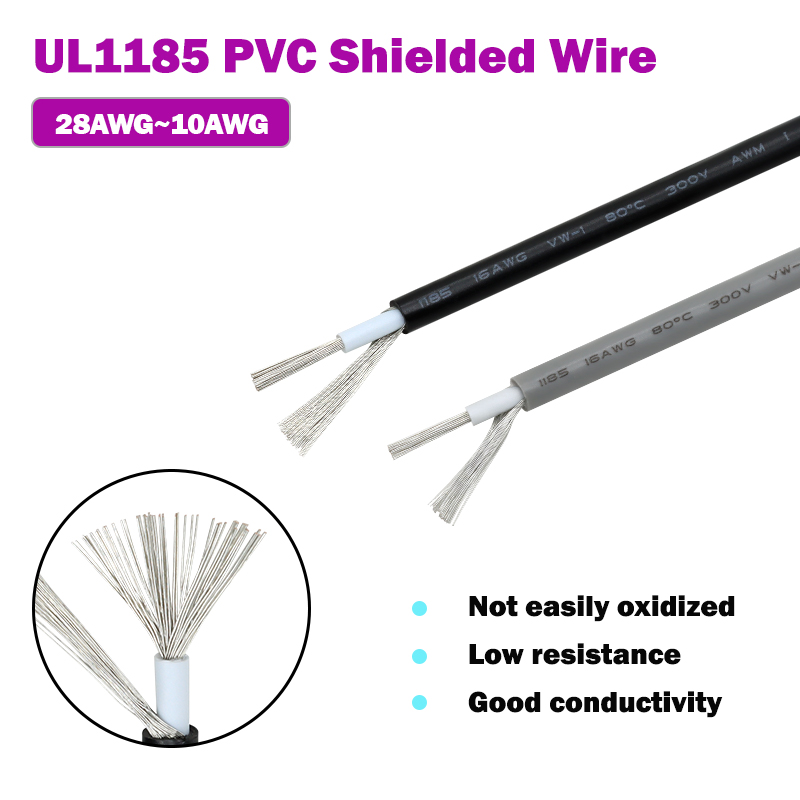 Audio Jumper Wire - 1 ~ 10M UL1185 PVC สายป้องกัน