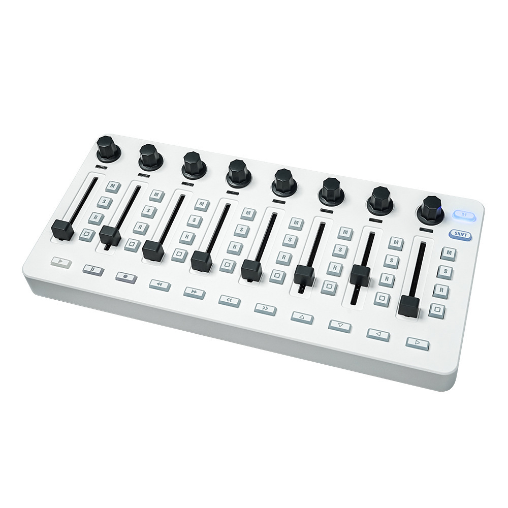 Audio Interface - มิกเซอร์ควบคุม MIDI, 8 ตัวเข้ารหัส, ควบคุมผ่านซอฟต์แวร์, อินเทอร์เฟซเสียง,