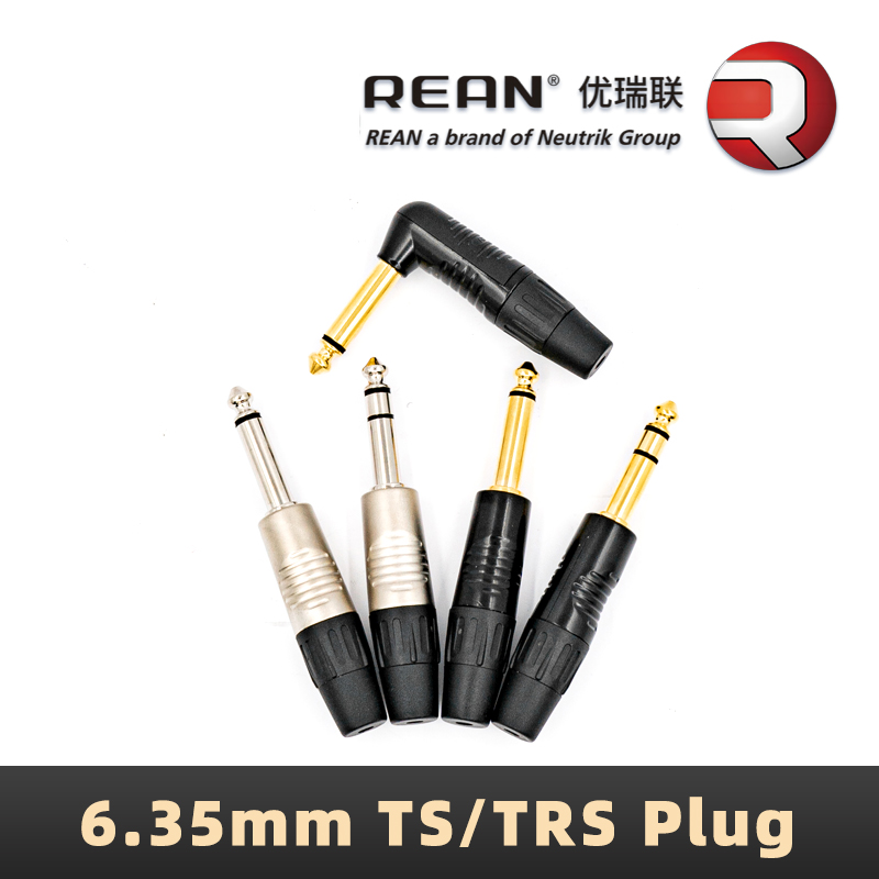 Trs Cable - Neutrik's REAN 6.35 มม.สเตอริโอ TRS ปลั๊ก