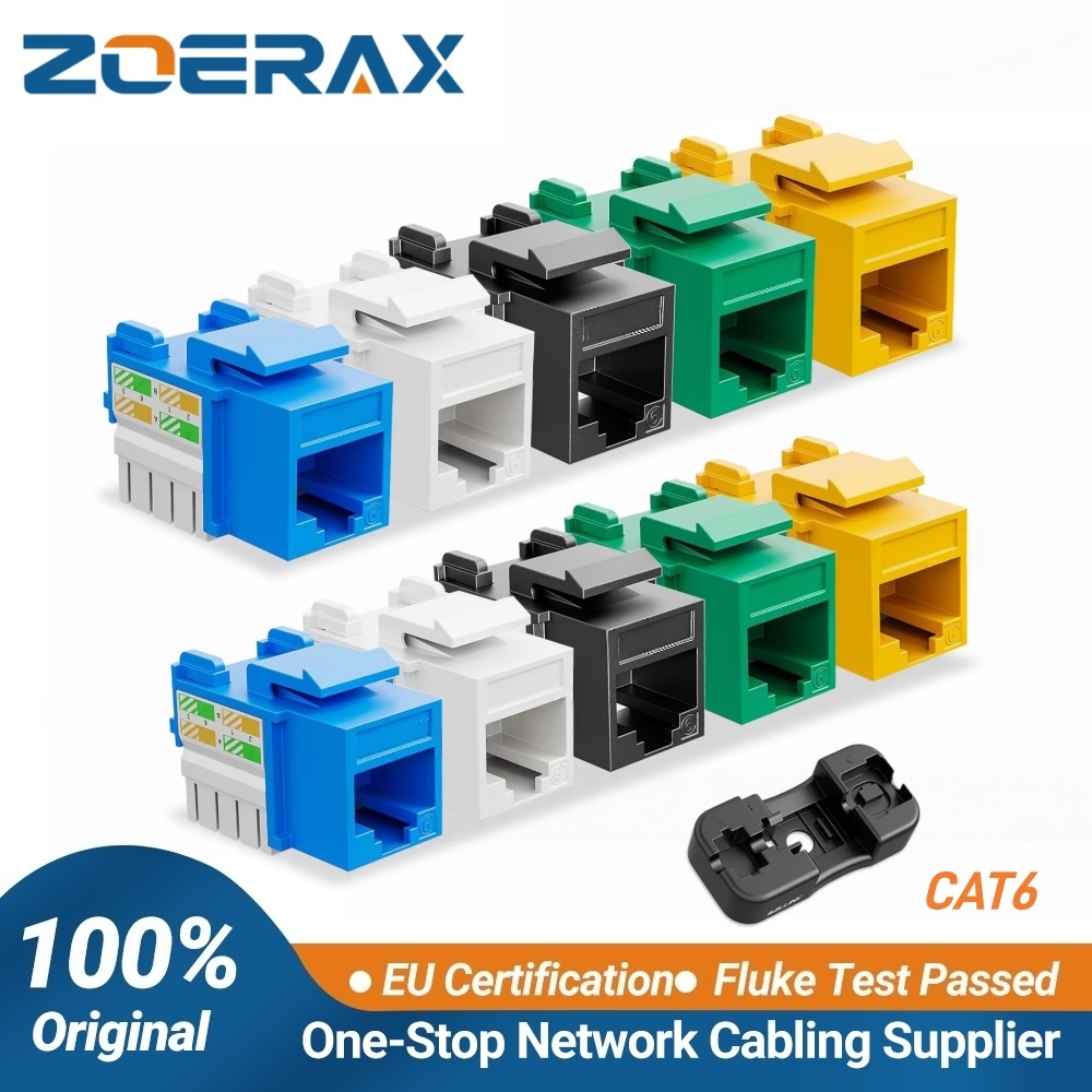 Rj45 Jack - ZoeRax ชุด 10 ชิ้น แจ็คคีย์สโตน RJ45,