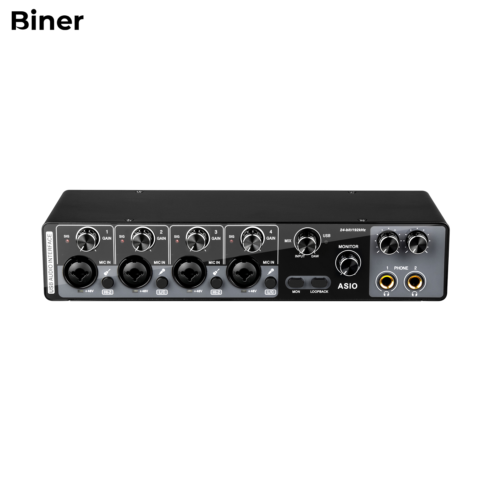 Usb Sound Card - ราคาโรงงาน MQ44 ออดิโออินเตอร์เฟสระดับมืออาชีพ 24 บิต 192kHz