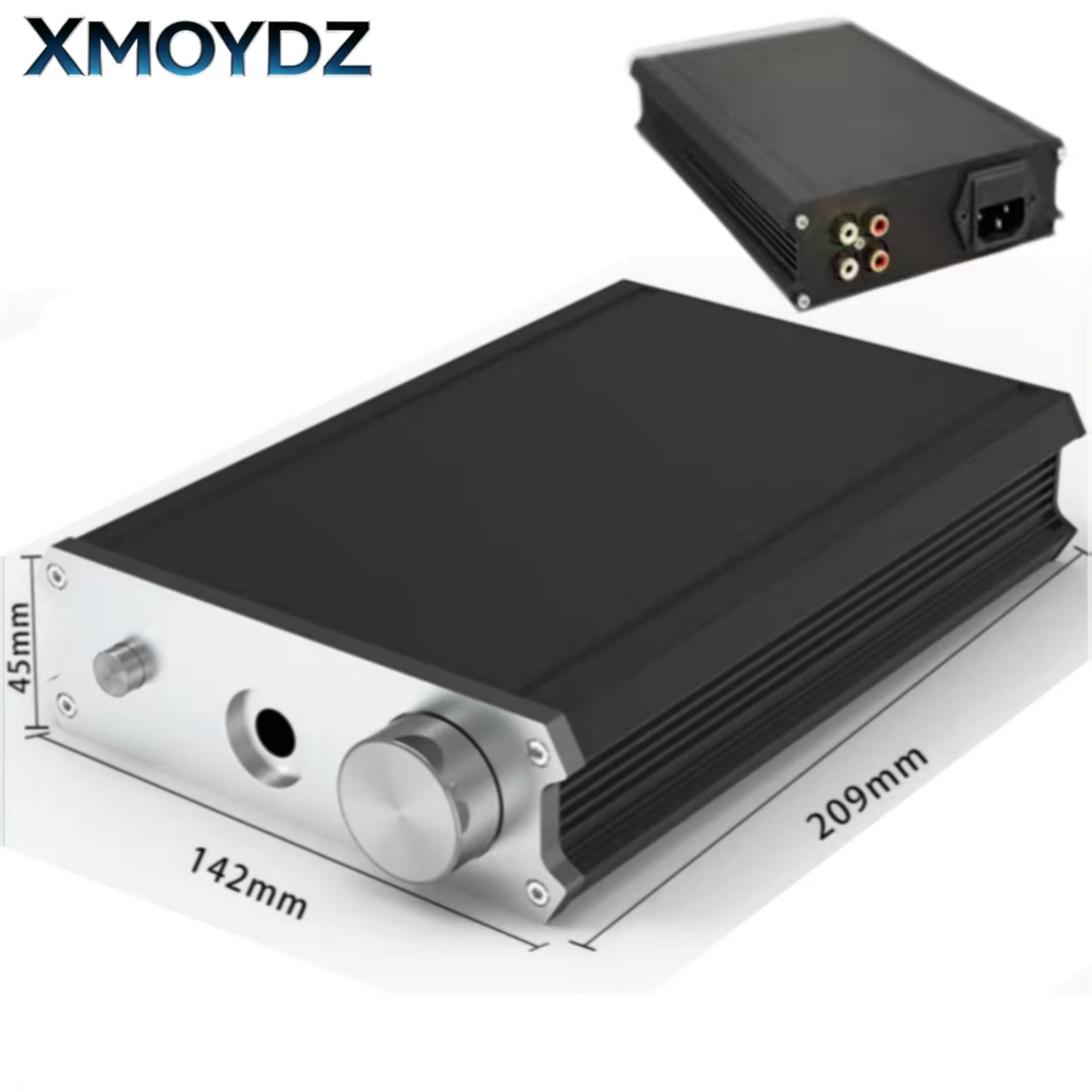Speaker Enclosure - โครงเครื่องขยายเสียงขนาด 142*44.5*209 มม. ตัวเครื่องทำจากอะลูมิเนียมทั้งหมด สำหรับแอมป์หูฟังมินิไฮไฟ DIY