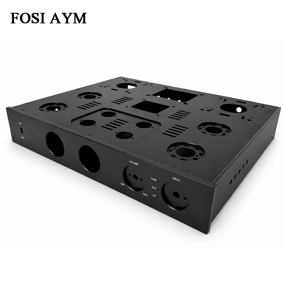 Speaker Enclosure - ตัวถังแอมพลิฟายเออร์อะลูมิเนียม FOSI AYM 415x330x70 มม. สำหรับ