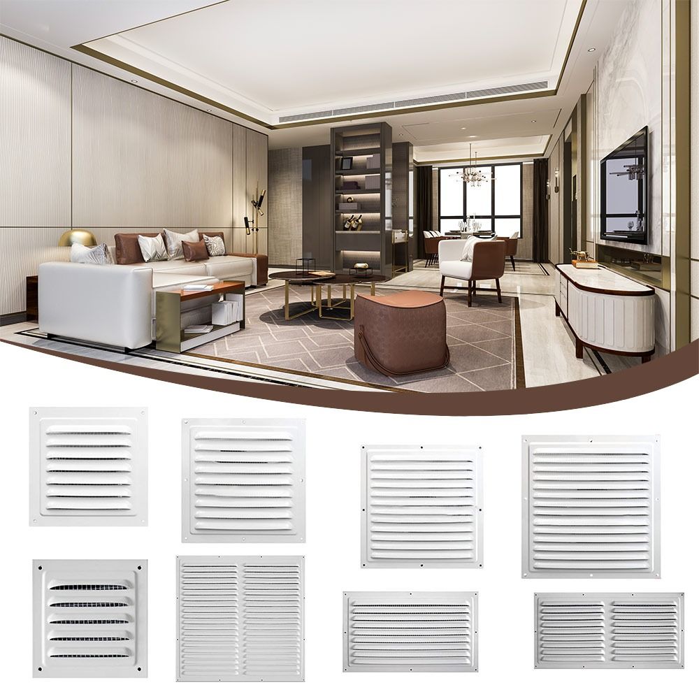 Ventilation Grille Aluminum - ตะแกรงระบายอากาศอลูมิเนียมอัลลอยด์ แผ่นระบายความร้อน-ความเย็น ระบบระบายอากาศ ฝาครอบตะแกรง ฝาครอบระบายอากาศ ขนาด