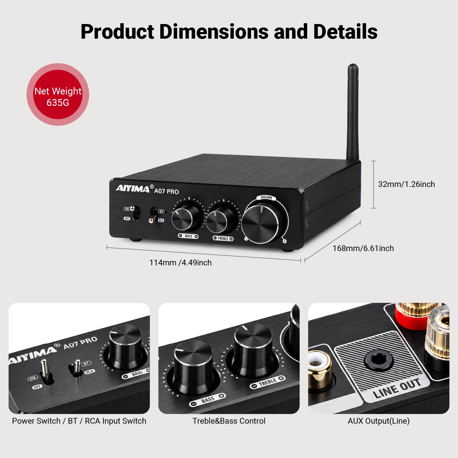 AIYIMA A07 PRO บลูทูธเครื่องขย - Es9018 Dac บทวิจารณ์และราคา
