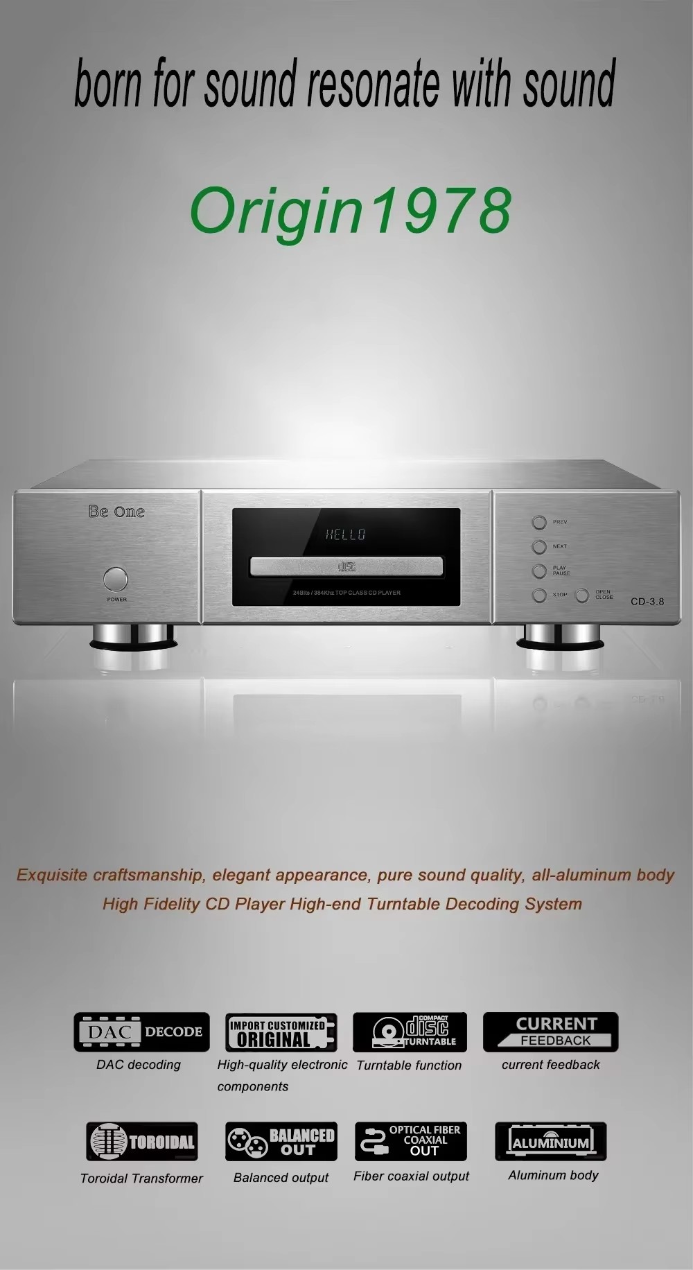 SUNBUCK ระบบป้อนกลับกระแสไฟฟ้า - Audio Dac บทวิจารณ์และราคา