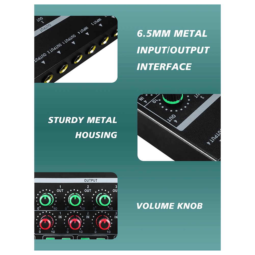 (MEOF) -LQ04 มิกเซอร์ 4 ช่อง แ - Audio Interface บทวิจารณ์และราคา