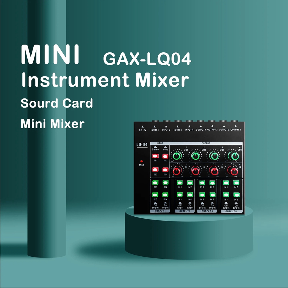 (MEOF) -LQ04 มิกเซอร์ 4 ช่อง แ - Audio Interface บทวิจารณ์และราคา