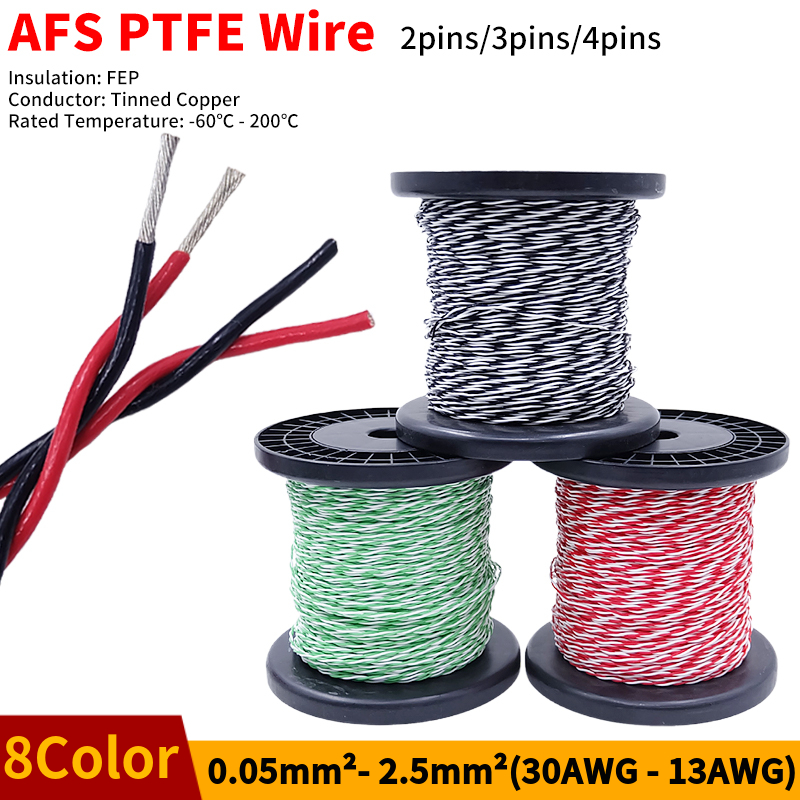 PTFE ลวด AFS200 2pins 26/25/24 - Audio Jumper Wire บทวิจารณ์และราคา