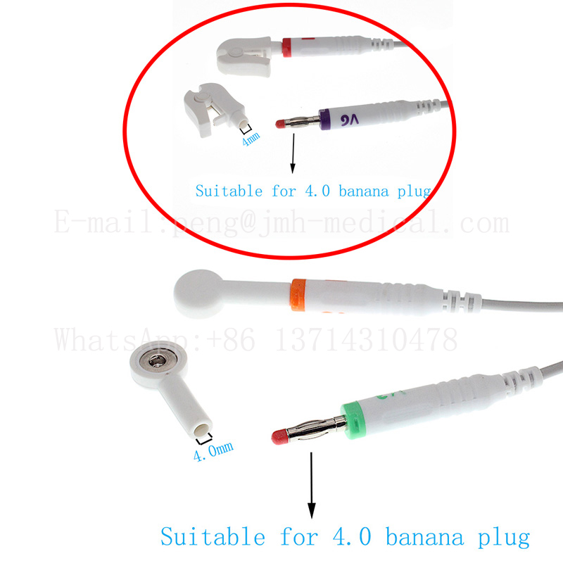 ECG ekkg สายไฟตะกั่วขั้วต่อสาย - Banana Plug บทวิจารณ์และราคา