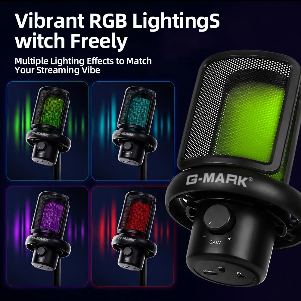 ไมโครโฟนเกมมิ่งแบบแขนบูม RGB ไ - Condenser Microphone Kit บทวิจารณ์และราคา
