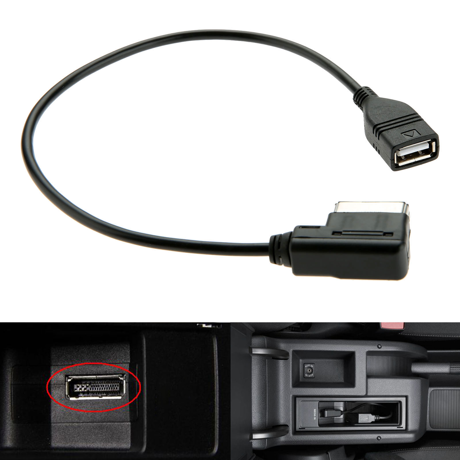 1 PC Media-In AMI MMI MDI AUX  - Mdi Cable บทวิจารณ์และราคา