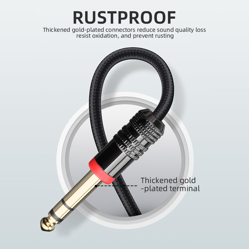 สายกีตาร์ TRS ขนาด 6.35 มม. สา - Trs Cable บทวิจารณ์และราคา