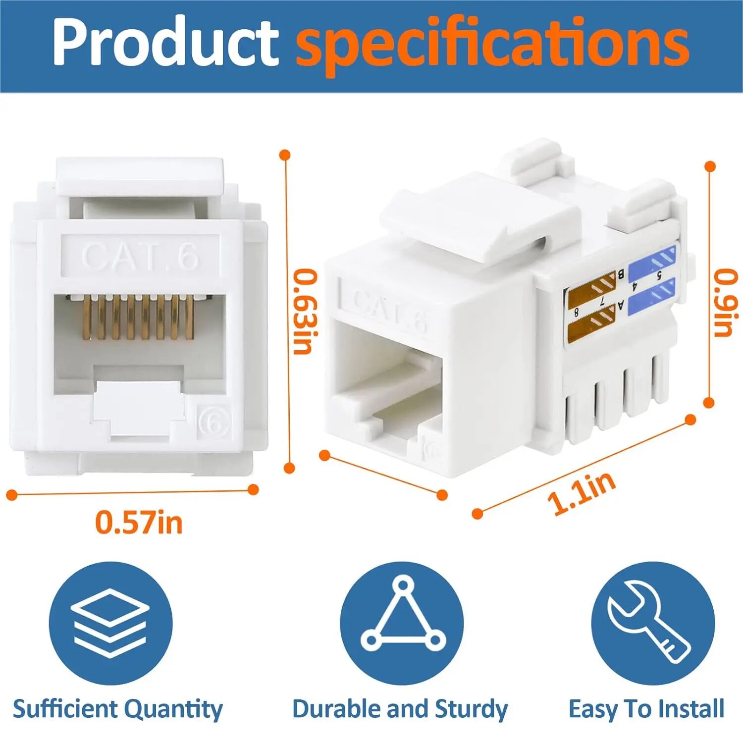 ZoeRax ชุด 10 ชิ้น แจ็คคีย์สโต - Rj45 Jack บทวิจารณ์และราคา