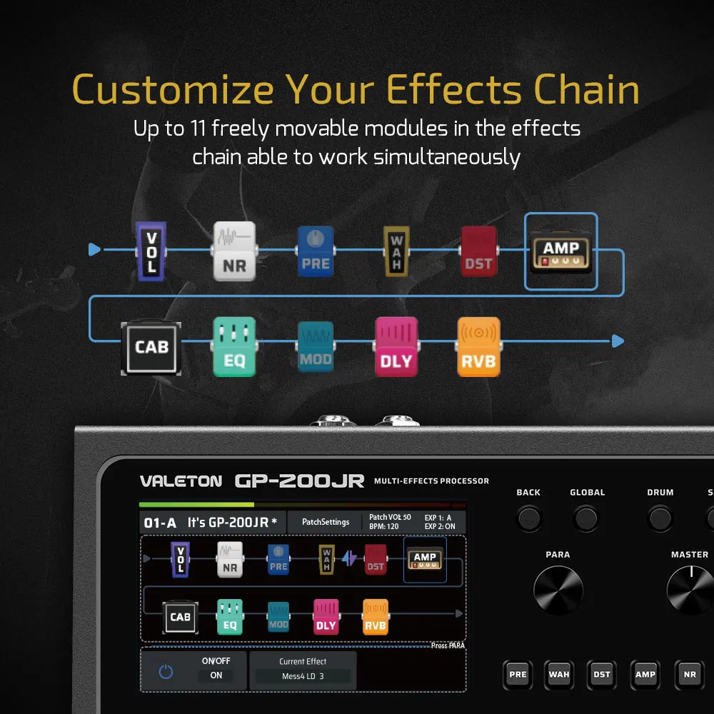 VALETON GP-200JR กีตาร์เบส Amp - Audio Interface บทวิจารณ์และราคา