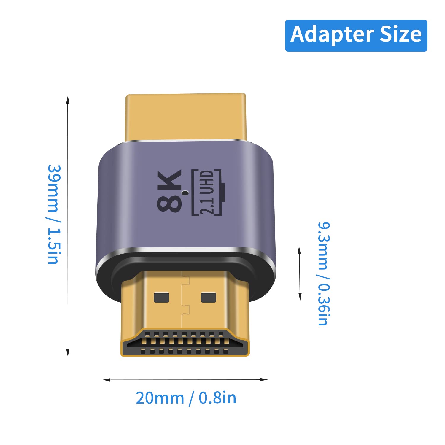 อะแดปเตอร์ HDMI ชายต่อชาย 8K,  - Mdi Cable บทวิจารณ์และราคา